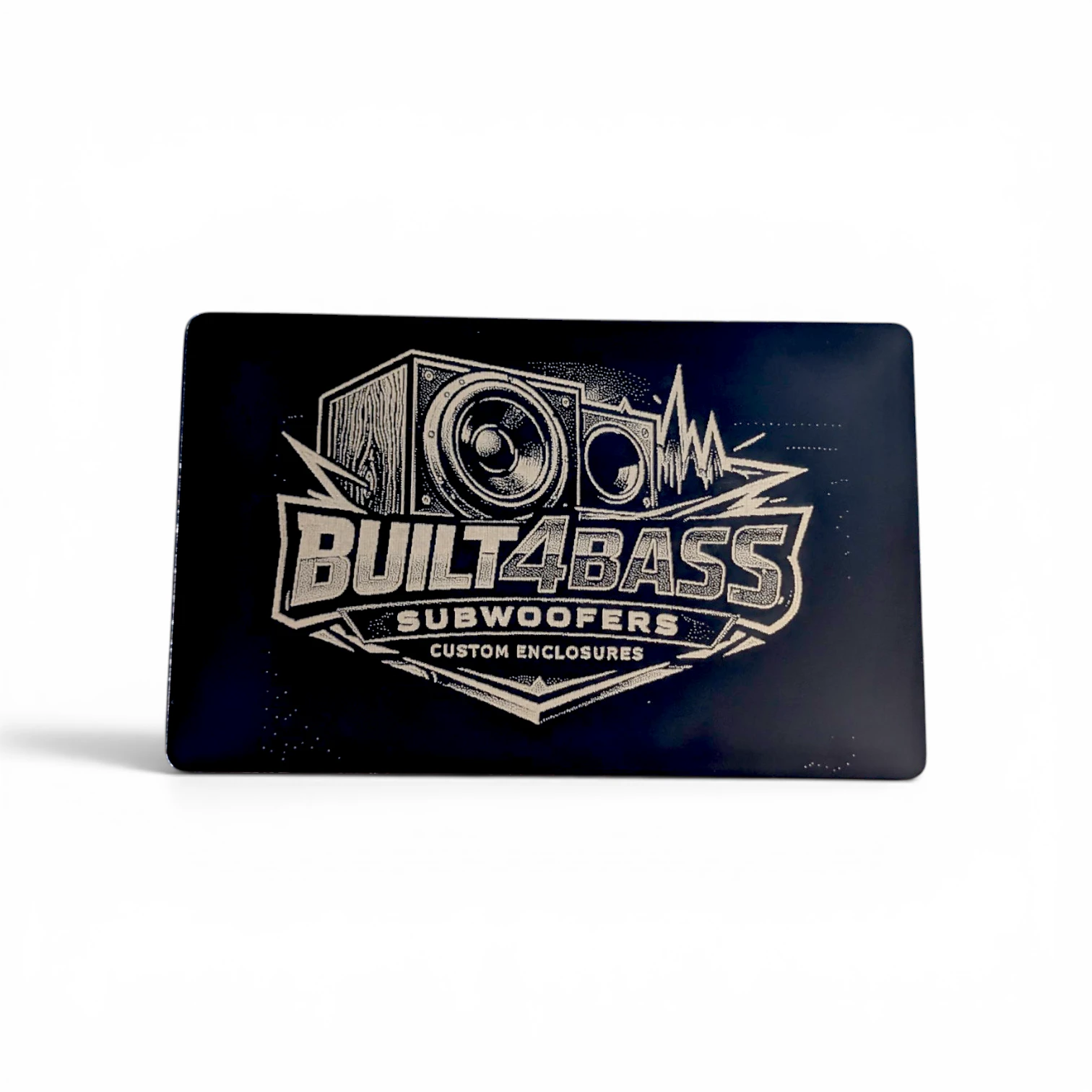 Laser Engraved Metal Business Cards - custom laser engraving by Get Lasered