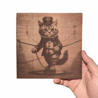 Laser Engraved Wood Pictures & Portraits