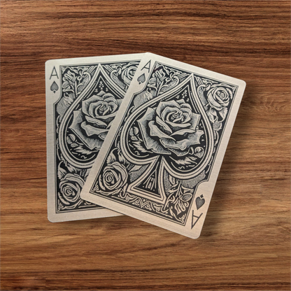 Custom Laser Engraved Black Metal Cards (3.4" x 2.1")