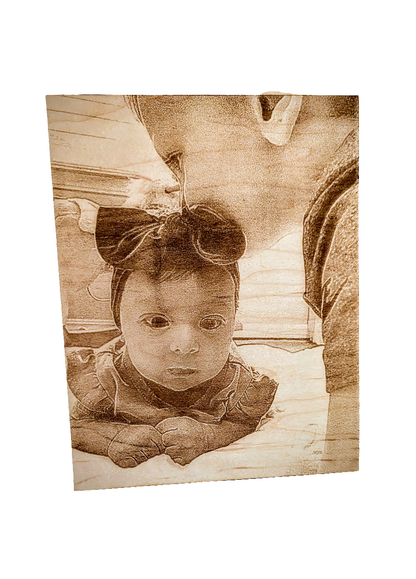 Laser Engraved Wood Pictures & Portraits