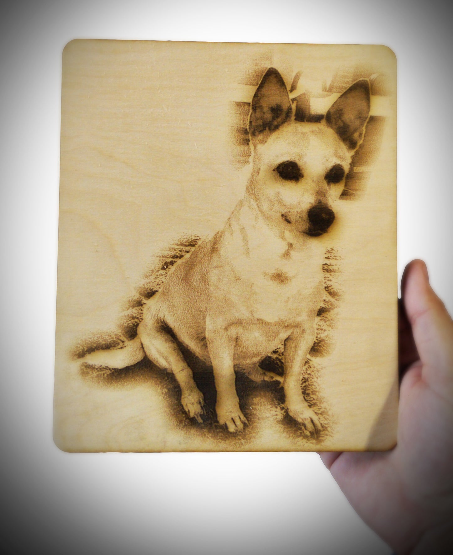 Laser Engraved Wood Pictures & Portraits