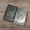 Custom Laser Engraved Black Metal Cards