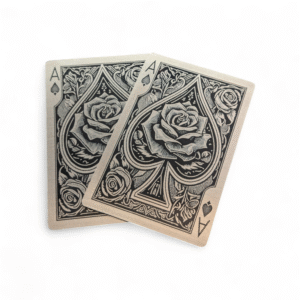 Custom Laser Engraved Black Metal Cards