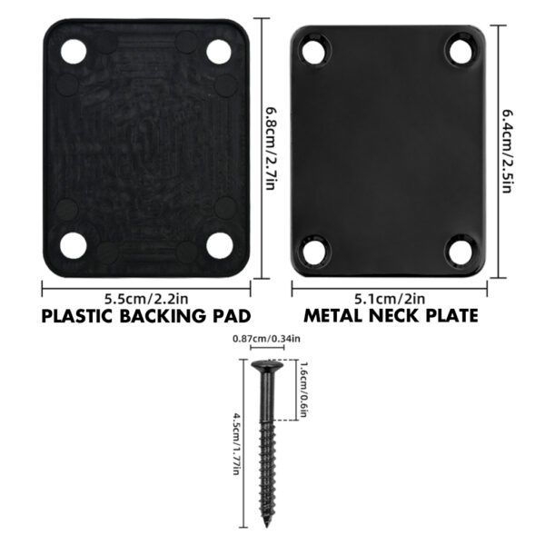 Laser Engraved Guitar Neck Plate