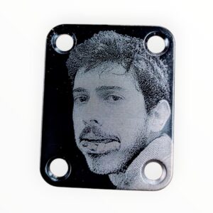 Laser Engraved Guitar Neck Plate