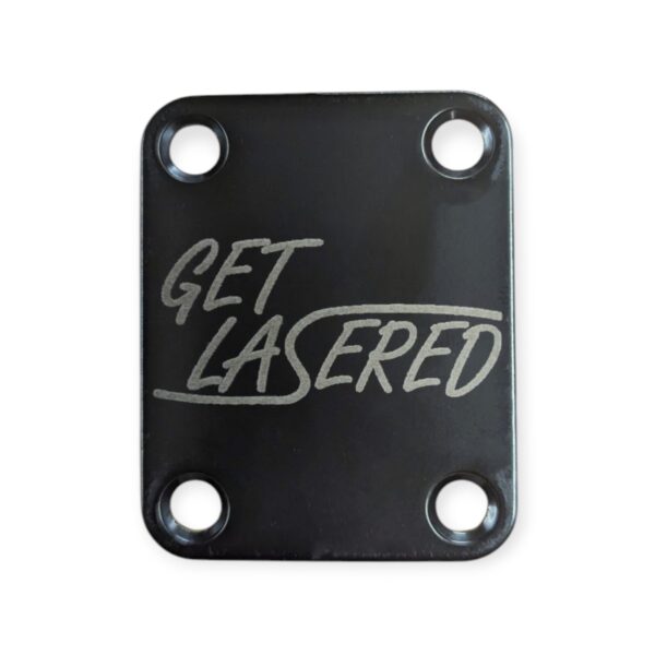 Laser Engraved Guitar Neck Plate